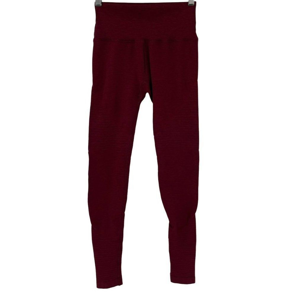 ‎Alphalete Revival Athletic Performance Leggings Full Length Garnet Women Small